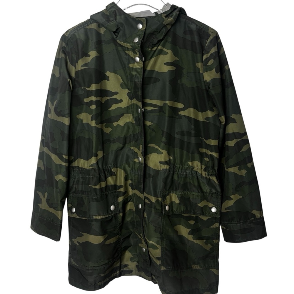 J. Crew Green Camouflage Water Proof Jacket Size Small - Picture 3 of 14